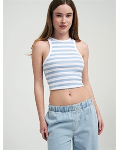 Полосатый топ на широких бретелях Твое