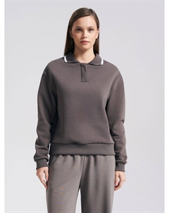 Утепленный стильный свитшот с воротничком Твое