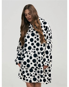 Плюшевое домашнее платье с коровьим принтом Твое