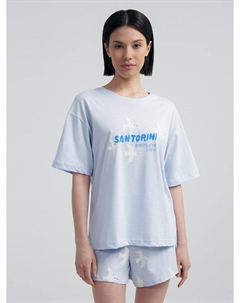 Пижама из хлопка с футболкой и шортами Твое