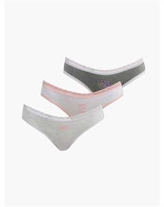 Трусы-слипы - 3 шт. из хлопка с принтом Твое