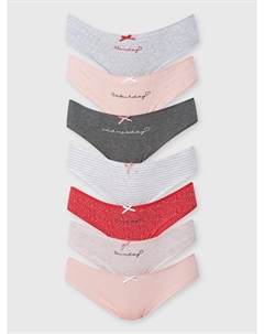 Трусы-слипы с надписями, 7 шт. Твое