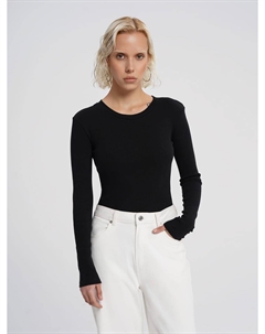 Боди с длинным рукавом в рубчик Твое