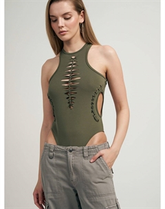 Вечернее боди на широких бретелях Твое