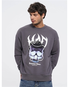 Свитшот оверсайз с принтом черепа Твое