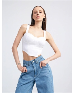 Корсетный топ на широких бретелях Твое