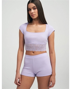 Облегающая пижама с кружевом и шортами Твое