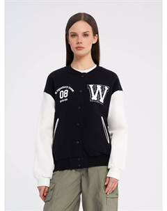 Утепленная толстовка бомбер без капюшона Твое