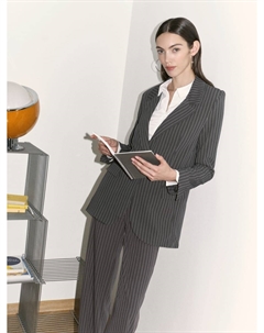 Классический офисный пиджак в полоску Твое