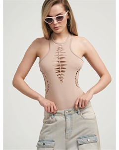 Вечернее боди на широких бретелях Твое