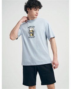 Хлопковая пижама с принтом и шортами Твое