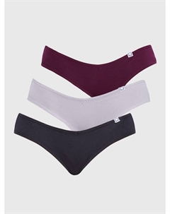 Хлопковые трусы-шорты в рубчик - 3 шт. Твое