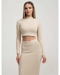 Укороченная водолазка с люрексом Твое