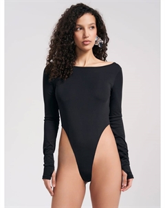 Боди с высоким вырезом бедра и открытой спиной Твое