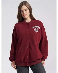 Толстовка бомбер на кнопках с принтом Твое