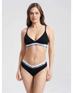 Комплект бюстгальтер и трусы в рубчик Твое