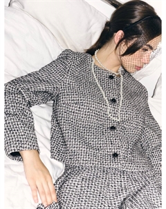 Твидовый классический укороченный пиджак Твое