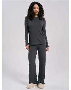 Пижама из вискозы с лонгсливом и брюками Твое