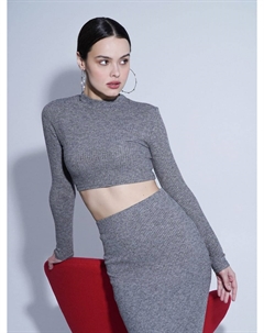 Укороченная водолазка с люрексом Твое