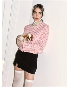 Твидовый классический укороченный пиджак Твое