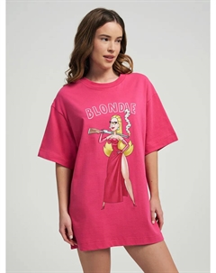 Хлопковая футболка оверсайз с принтом Take My Muffin Твое