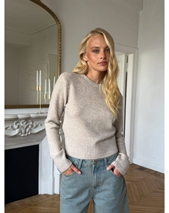 Трикотажный джемпер с удлиненными манжетами Твое