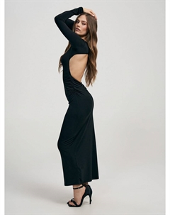 Вечернее миди платье с открытой спиной Твое