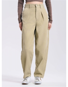 Велюровые брюки бананы с высокой талией Твое