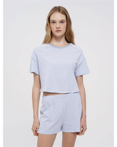 Хлопковая пижама в полоску Твое