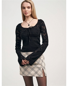 Вязаный джемпер с рукавами клеш Твое