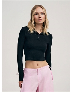 Укороченный лонгслив с капюшоном Твое