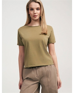 Повседневная хлопковая футболка с вареным эффектом Твое