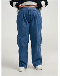 Джинсы карго Plus Size с боковыми карманами Твое