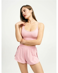 Хлопковая короткая пижама с топом и шортами Твое