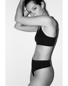 Трусы-стринги высокие бесшовные в рубчик Befree