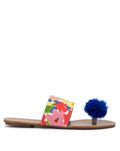 Разноцветные сандалии с помпоном Frances valentine