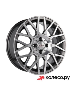 Литой диск X-125 6.5x16/4*100 D54.1 ET48 HSB/FP X`trike