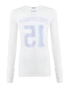 Лонгслив с вывернутым на изнанку эффектом Msgm