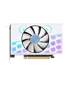 Видеокарта Yeston GeForce RTX 5060 Cute Pet 8Гб, белый/голубой