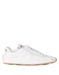 Кеды Plume на шнуровке, белый Miu miu