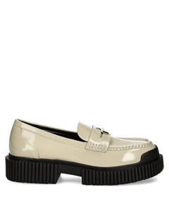 Лакированные лоферы, нейтральный Armani exchange