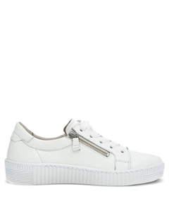 Низкие кеды с застежкой-молнией, белый Gabor