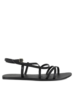 Сандалии Canyon с ремешками на плоской подошве Manebi, черный