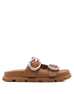 Кожаные сандалии, коричневый Stuart weitzman