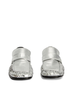 Металлические мокасины, серый Jil sander