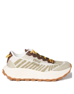 Кроссовки с сетчатыми вставками, коричневый Miu miu