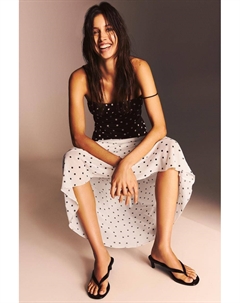 Босоножки на каблуке, черный Pull & bear