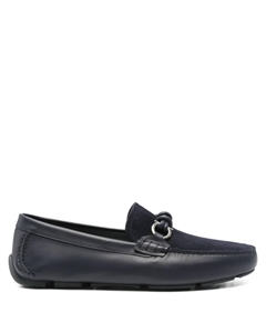 Кожаные мокасины ганчини, синий Ferragamo