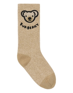 Носки с изображением медведя Томаса Kids, нейтральный Burberry