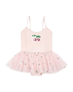 Платье с вышивкой вишнями, розовый Konges slojd